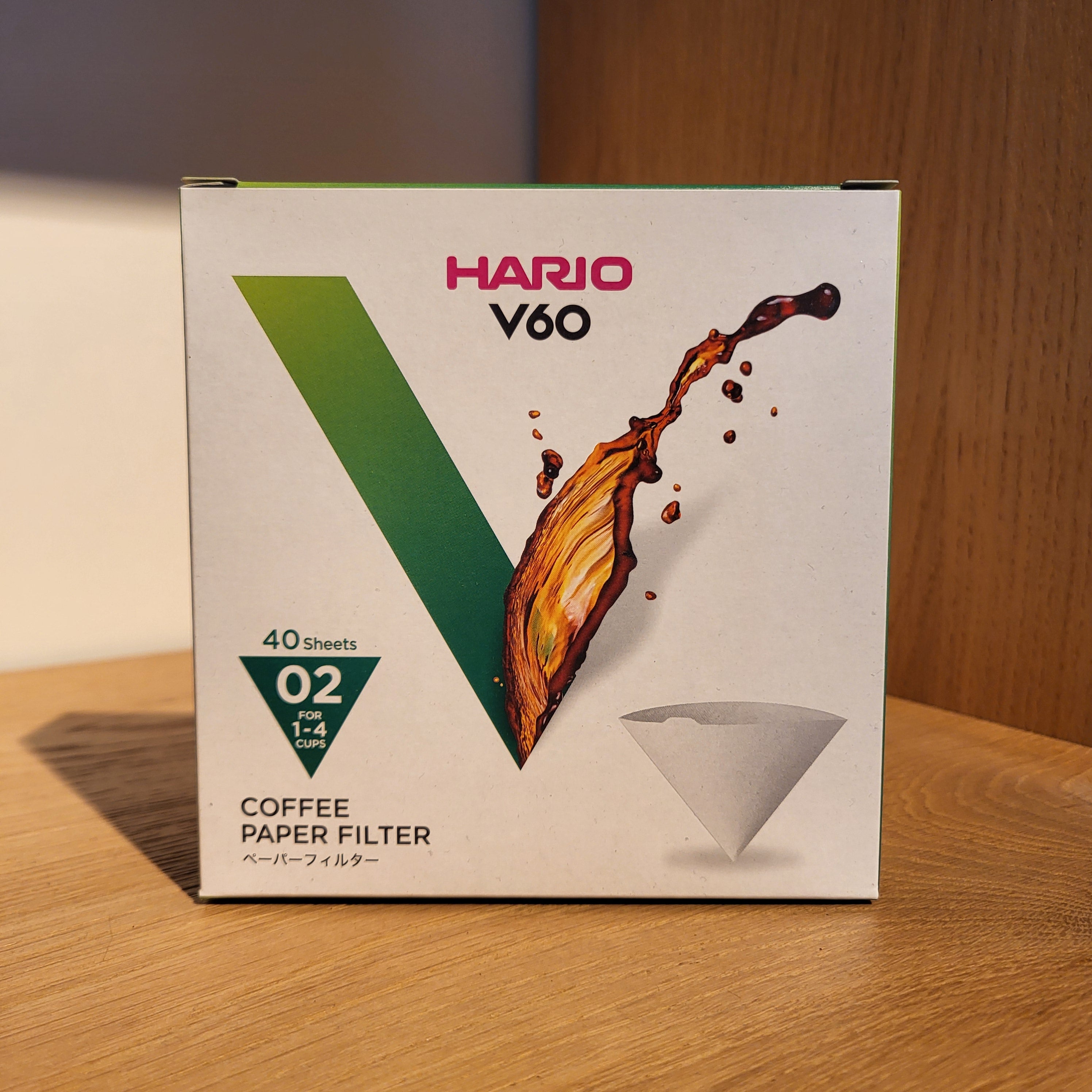 Hario V60 02 Boxed Paper Filters 40pcs
