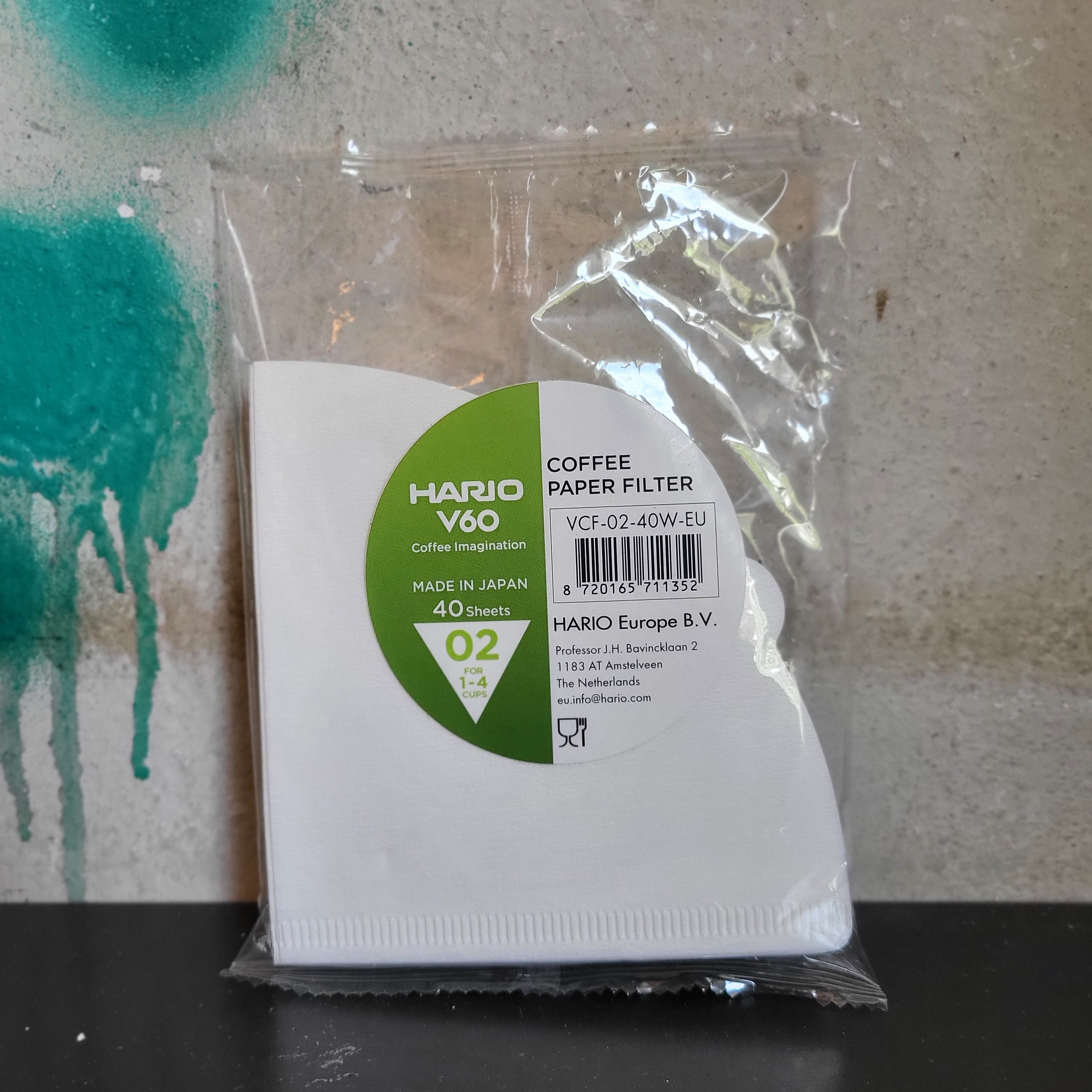 Hario V60 02 Bagged Paper Filters 40pcs