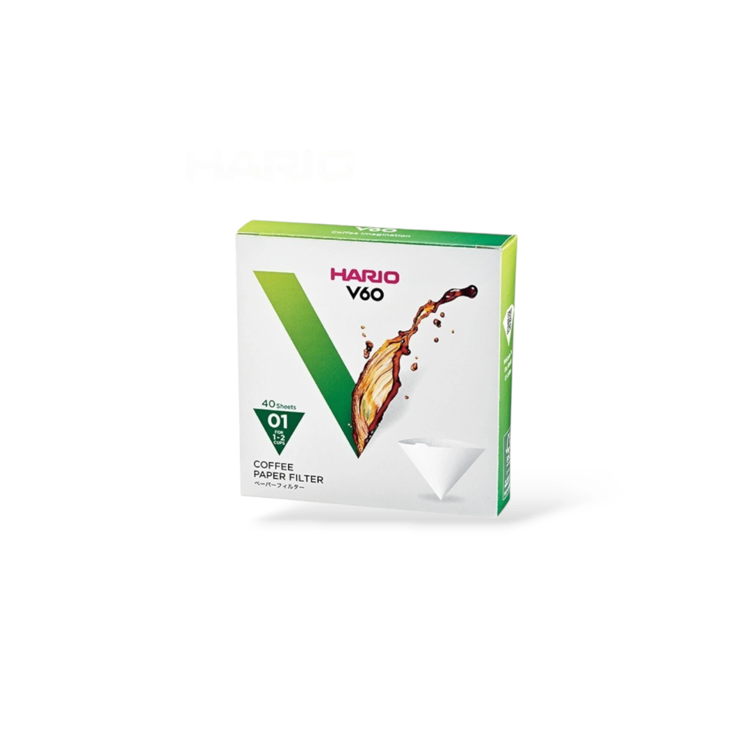 Hario V60 01 Boxed Paper Filters 40pcs